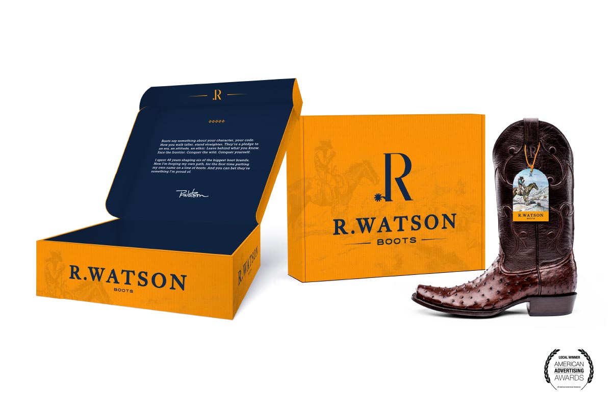R. Watson Work Boots packaging, Bronze ADDY Award