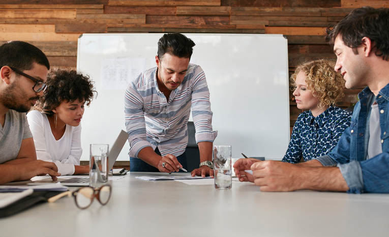 people in a meeting