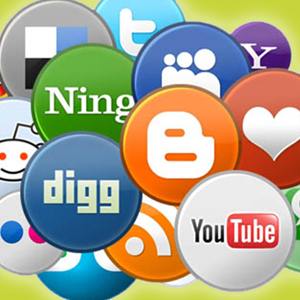 Icons of social media platforms