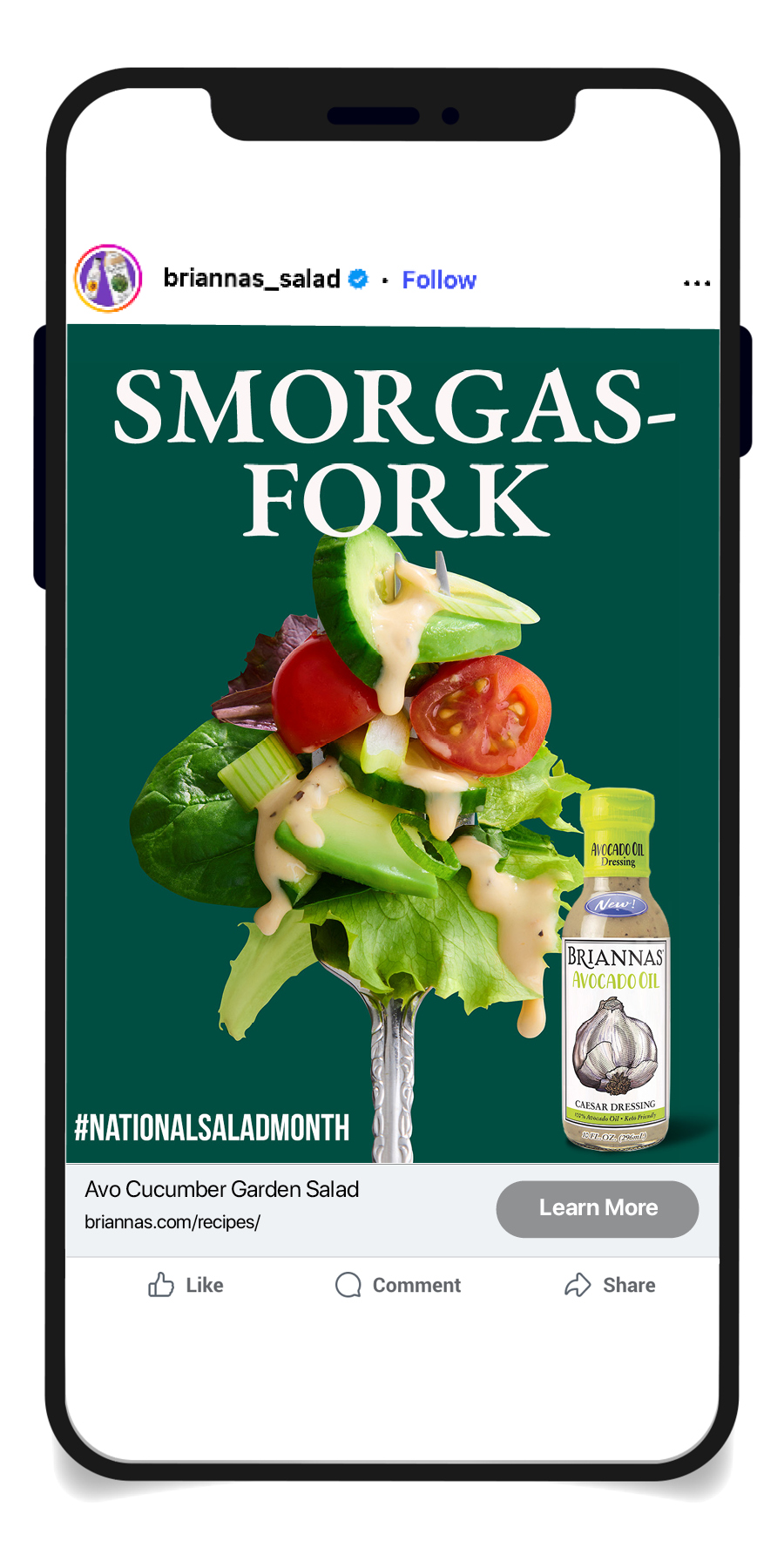 Brianna's Instagram post