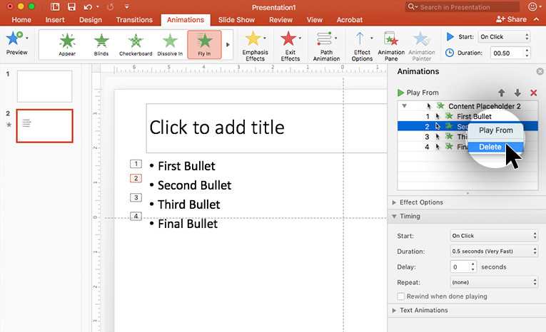 How to Add an Animation in PowerPoint